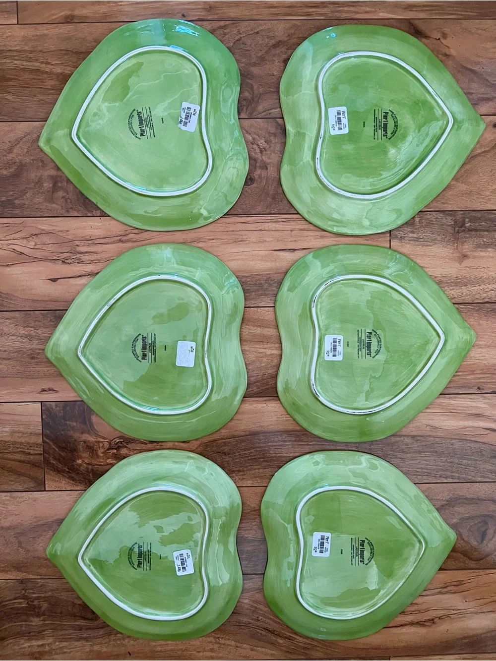 Pier 1 Ladybug Leaf Shaped Platter Set